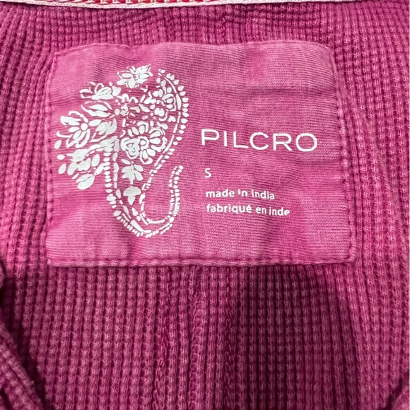 Anthropologie Pilcro thermal long sleeve women’s waffle knit split hem top small - Picture 11 of 16